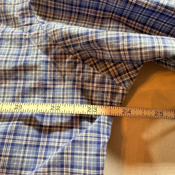Polo Ralph Lauren Mens S Blue Plaid Short Sleeve Button Down Classic Fit Shirt - Picture 6 of 9